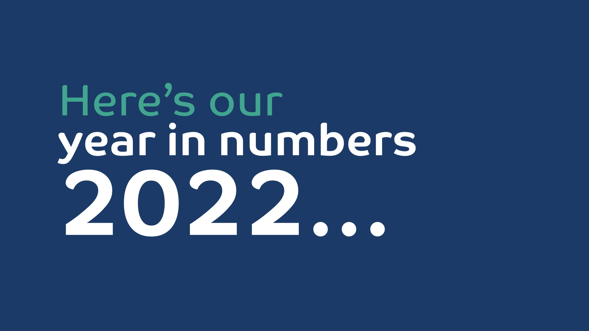 A Year in Numbers 2022